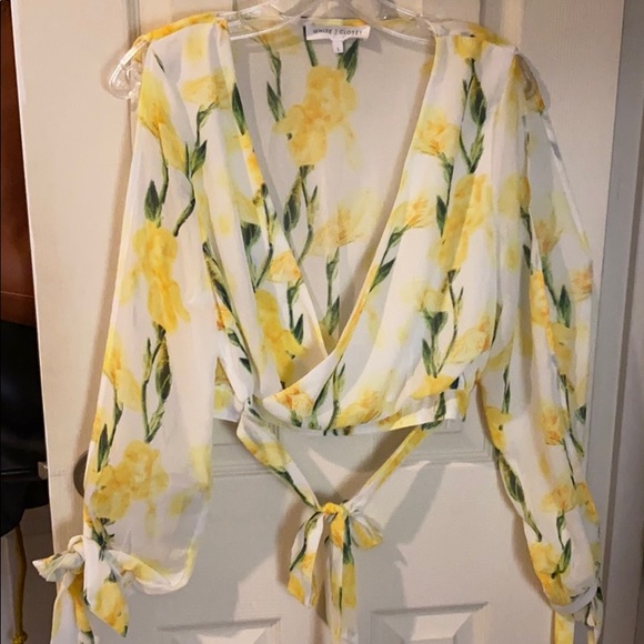 White Closet Crop Top - Picture 1 of 4